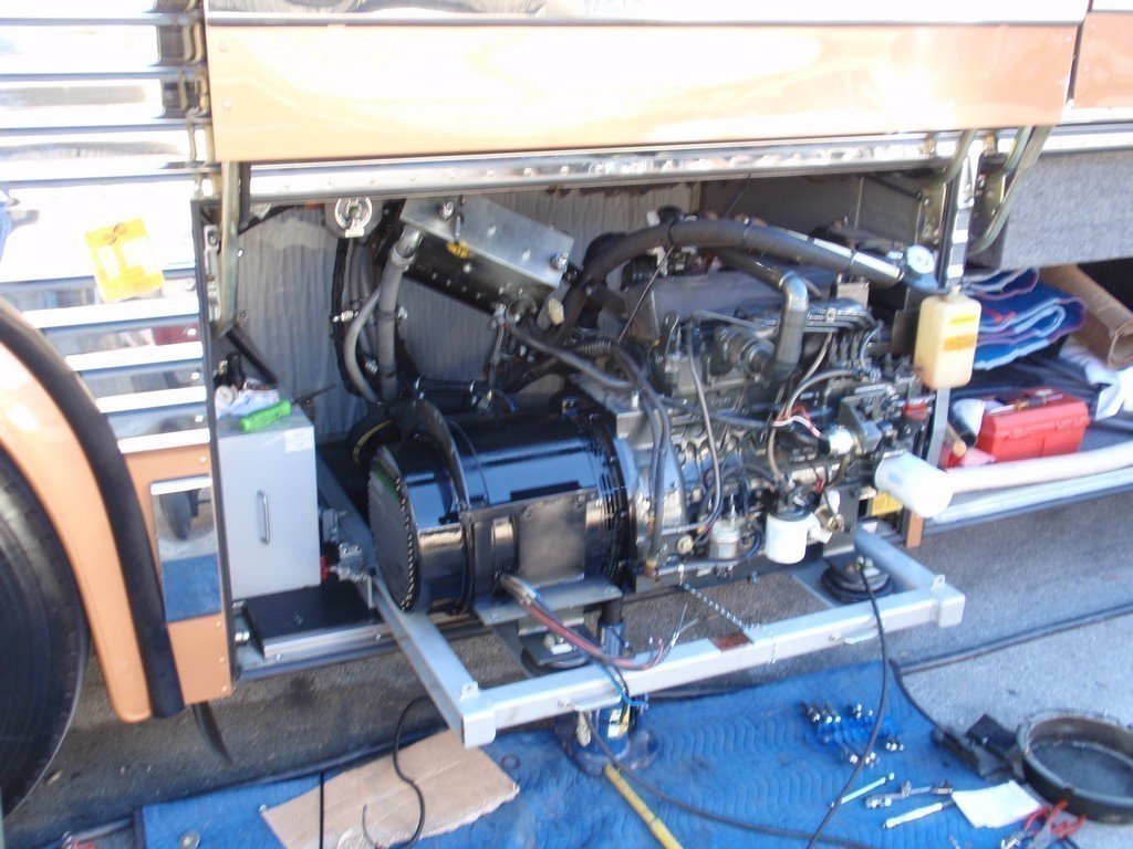 Prevost Motorhome Class A - Generator Rebuild by Excalibur Coach