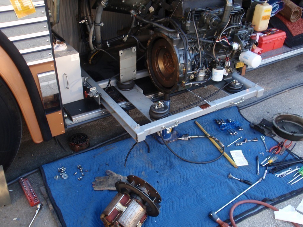Prevost Motorhome Class A - Generator Rebuild by Excalibur Coach