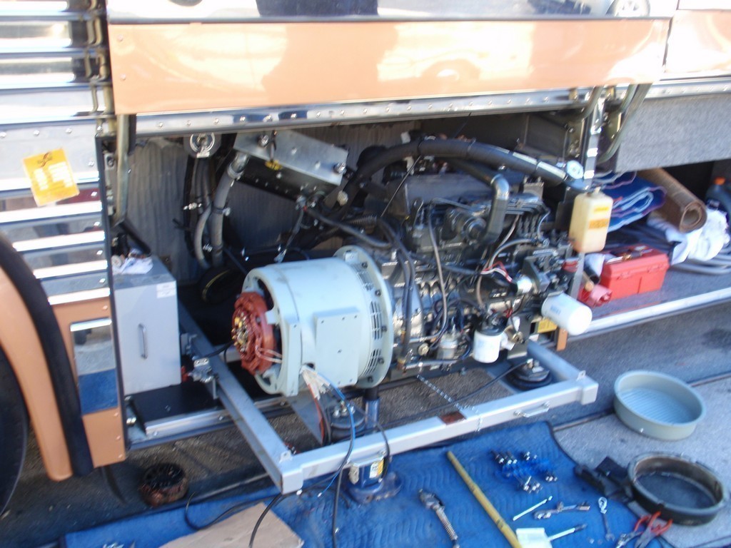 Prevost Motorhome Class A - Generator Rebuild by Excalibur Coach
