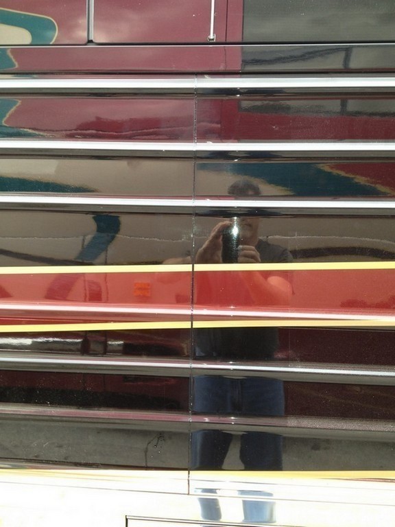 Prevost XL II side panel problems repaired, photo 25