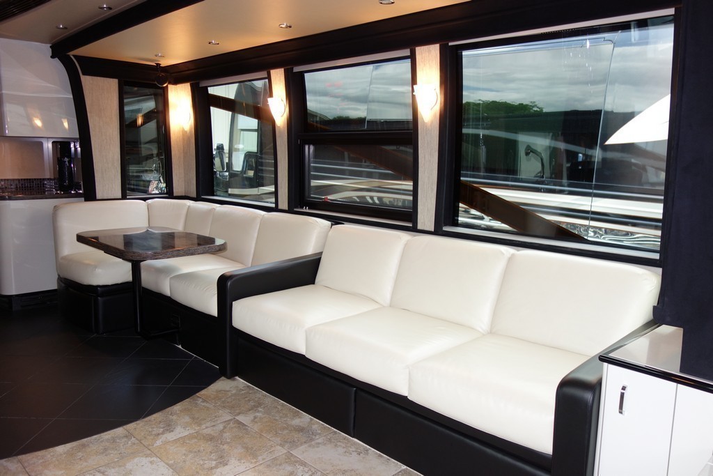 - Prevost XL II Salon Slide repaired by Excalibur Coach