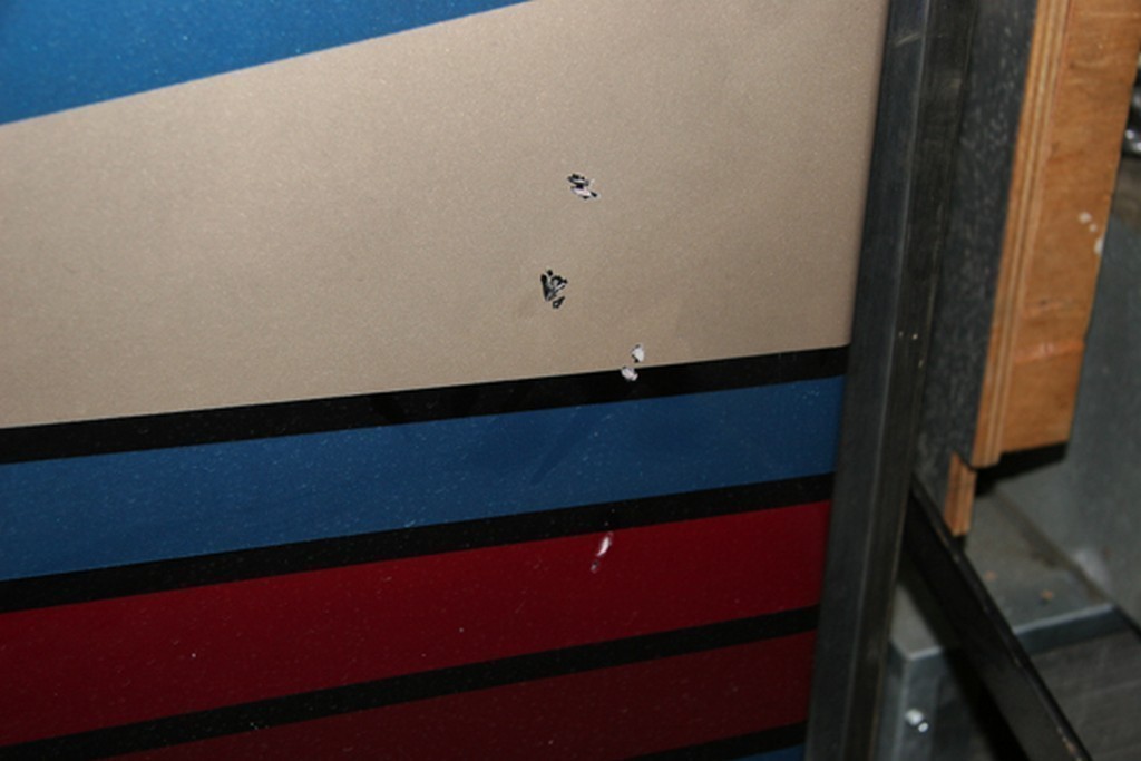 Prevost H3-40 Collision - Generator door damaged