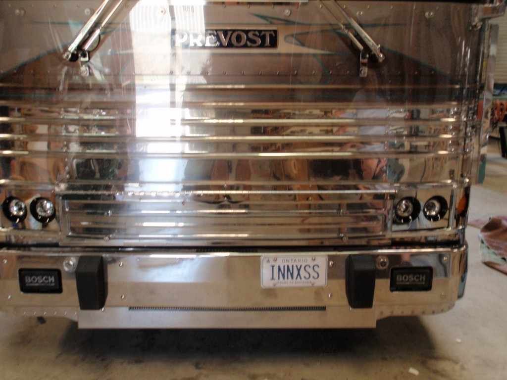 Prevost XL Marathon Headlight Upgrade by Excalibur Coach