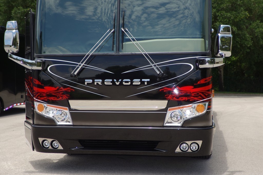 Prevost H3-45 Liberty After Excalibur Coach new front facelift and paint