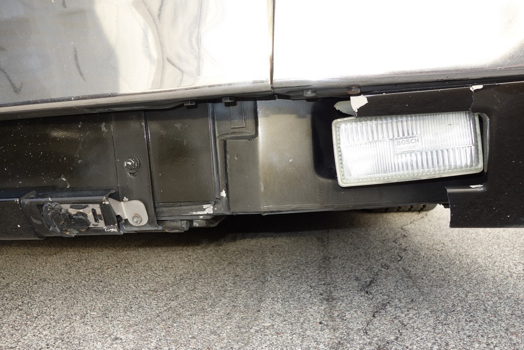 1999 XLII Country Coach Excalibur Coach damage to bottom of bumper Collision Repair
