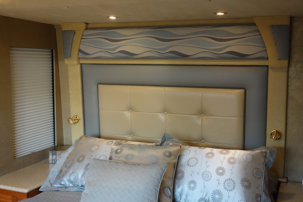 Prevost Upholstery Head Board by Excalibur Coach Upholstery