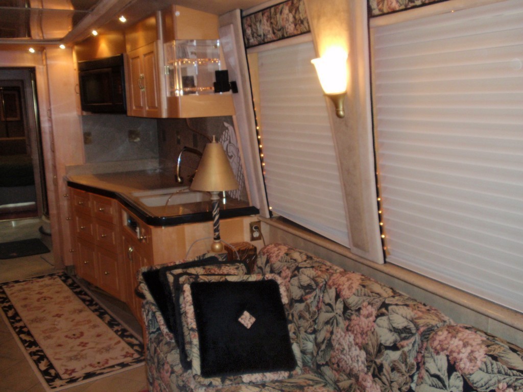 Prevost XL Interior Remodel Floors AND Window Valance