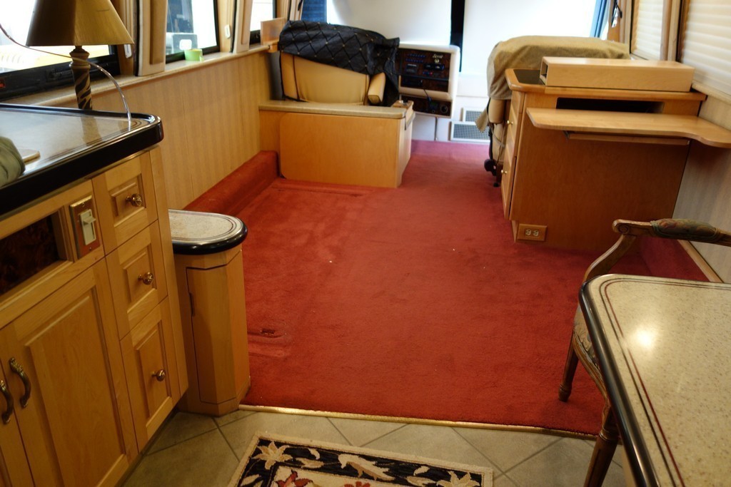 Prevost XL Royale Excalibur Coach before new flooring by EXCALIBUR COACH