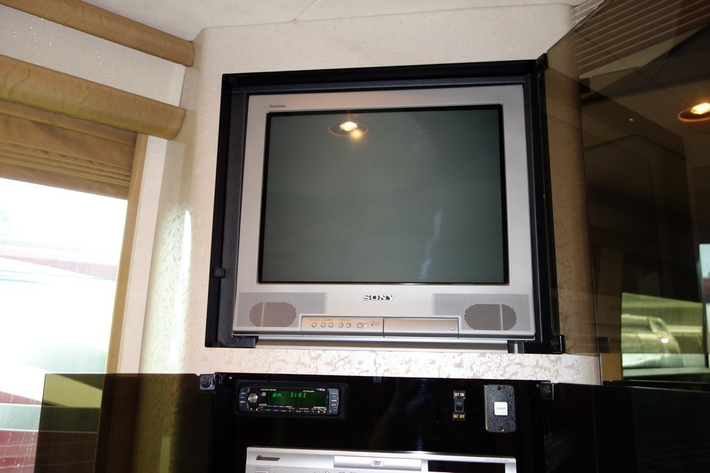 Prevost Marathon XL Excalibur Coach before new bedroom TV