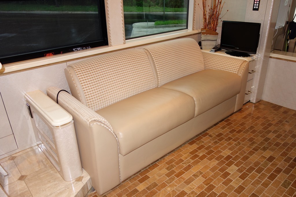 Prevost XL II Marathon Excalibur Coach before new upholstery design