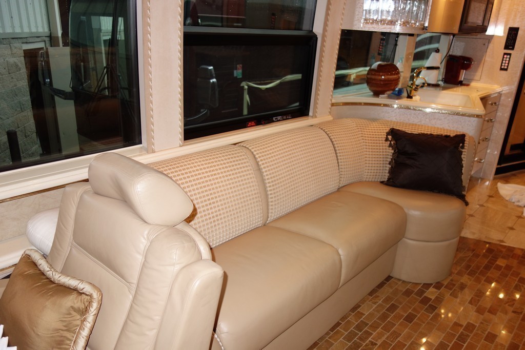 Prevost XL II Marathon Excalibur Coach before new upholstery design