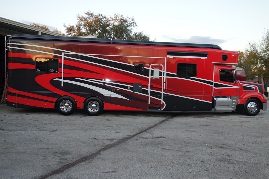 Showhauler Motorhome New Full Length Awnings by Excalibur Coach