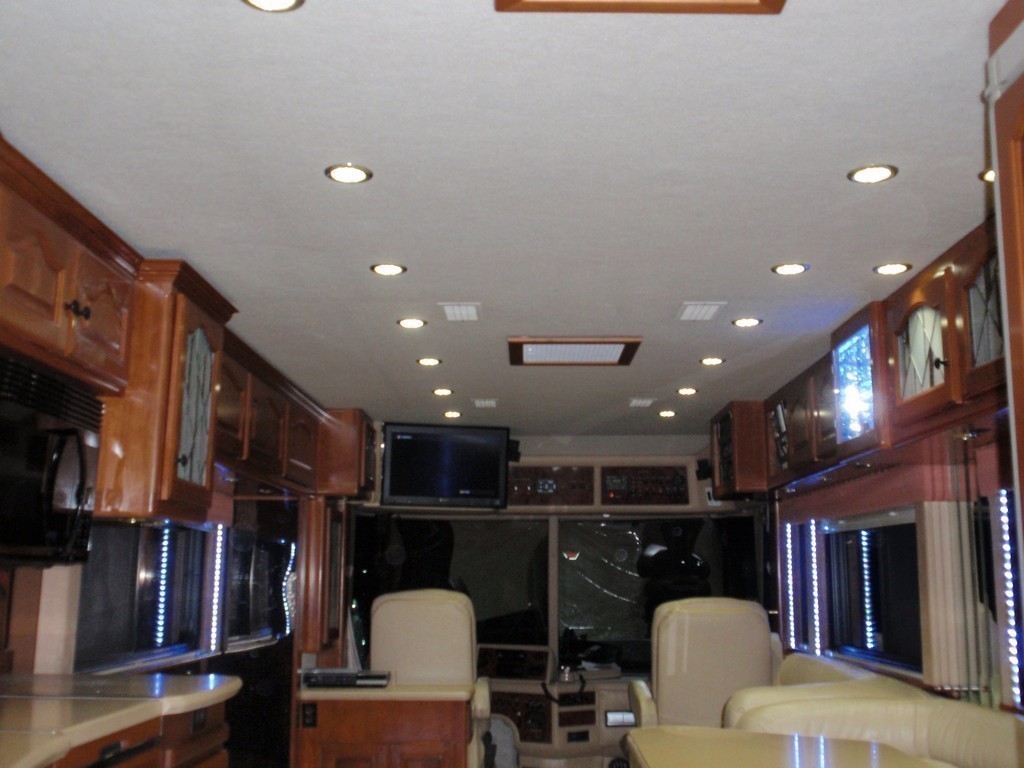 Magna LED Ceiling and Rope Lights by Excalibur Coach - - Prevost Motorhomes Entertainer H3-45 XL XLII Class A