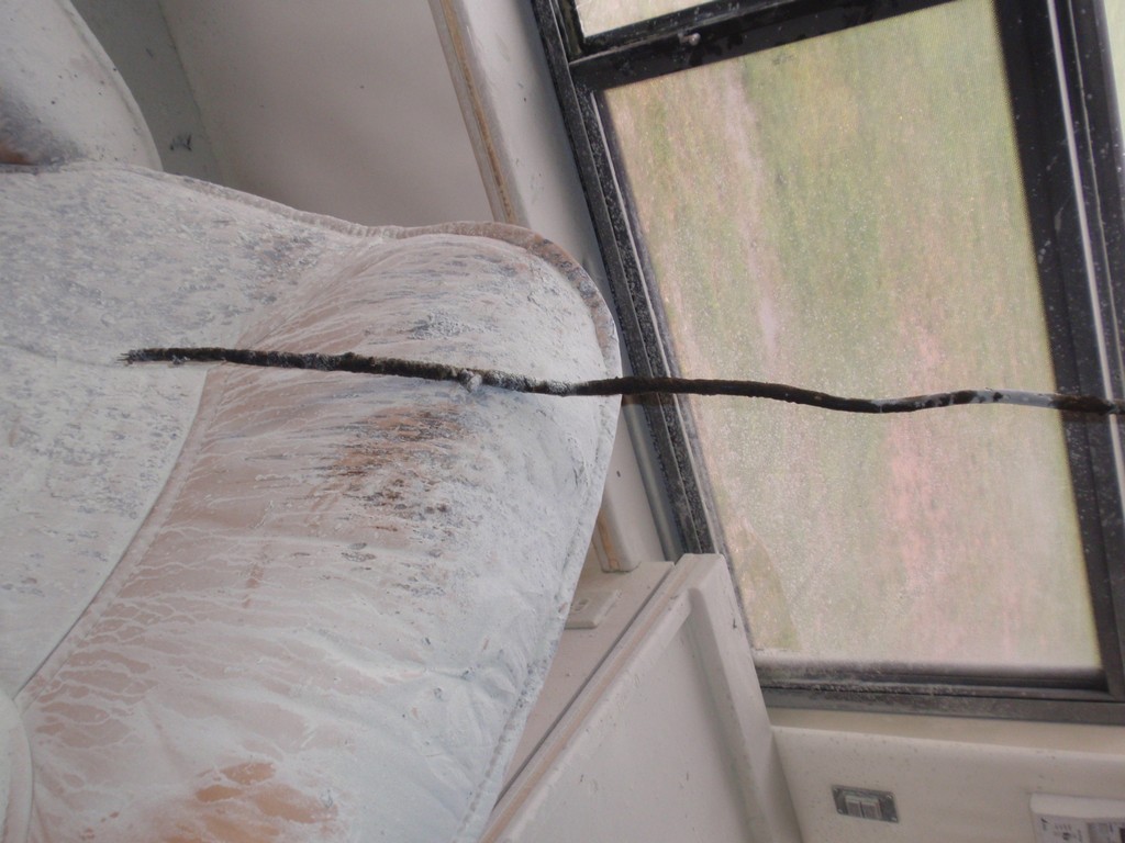Prevost H3-45 Ceiling after interior Fire, photo 19