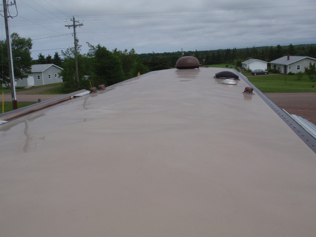 Prevost H3-45 Ceiling after interior Fire, photo 54