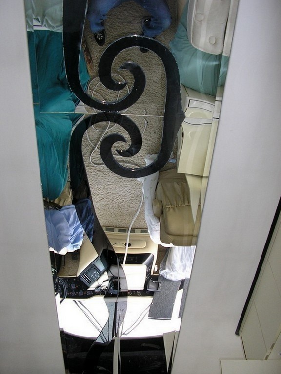Mirror Ceiling with Accent Smoked Acrylic by Excalibur Coach - Prevost Motorhomes Entertainer H3-45 XL XLII Class A