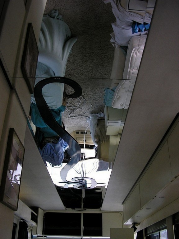 Mirrored ceiling by Excalibur Coach - Prevost Motorhomes Entertainer H3-45 XL XLII Class A