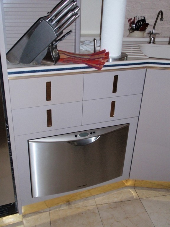 Dishwasher upgrade by Excalibur Coach - Upholstery - Prevost Motorhome - H3-45 - XL - XLII - Marathon - Country Coach