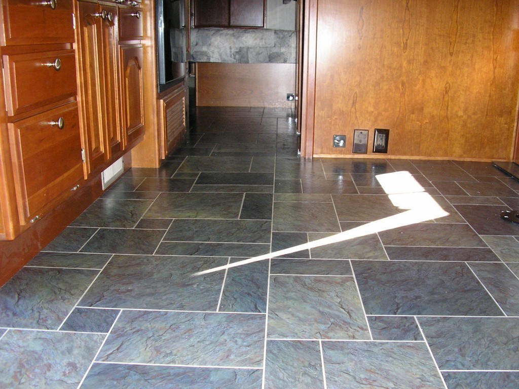 New vinyl granite flooring by Excalibur Coach - Upholstery - Prevost Motorhome - H3-45 - XL - XLII - Marathon - Country Coach