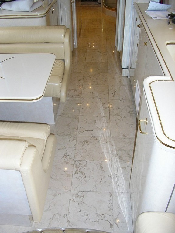 Prevost before new galley floor by Excalibur Coach - Floor - Prevost Motorhome - H3-45 - XL - XLII - Marathon - Country Coach