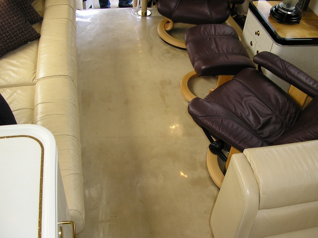 Prevost before new salon floor by Excalibur Coach - Floor - Prevost Motorhome - H3-45 - XL - XLII - Marathon - Country Coach