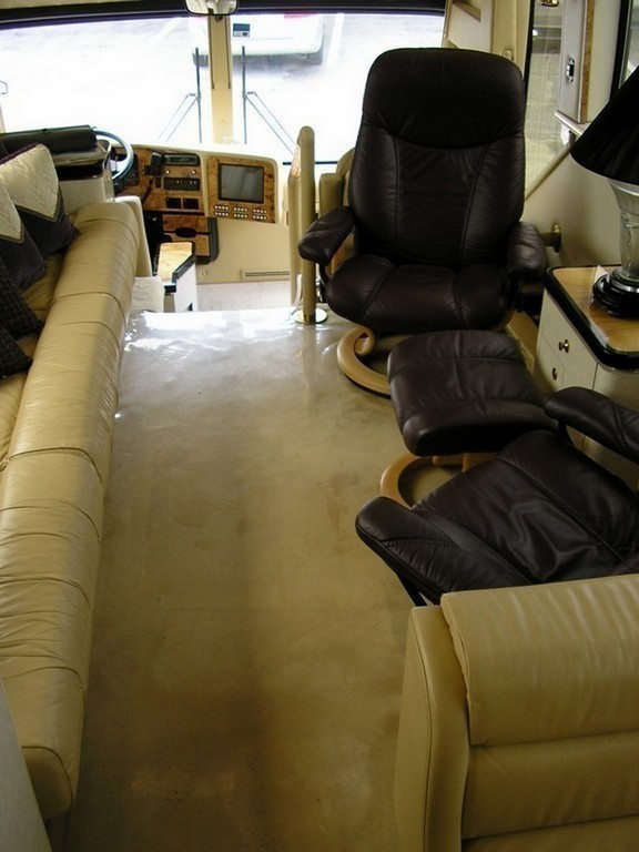 Prevost before new salon floor by Excalibur Coach - Floor - Prevost Motorhome - H3-45 - XL - XLII - Marathon - Country Coach
