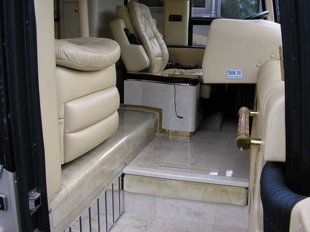Prevost before new stairway floor by Excalibur Coach - Floor - Prevost Motorhome - H3-45 - XL - XLII - Marathon - Country Coach