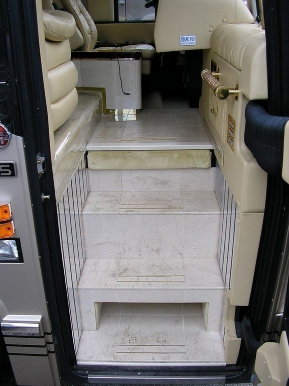 - Prevost before new stairwell floor by Excalibur Coach - Floor - Prevost Motorhome - H3-45 - XL - XLII - Marathon - Country Coach