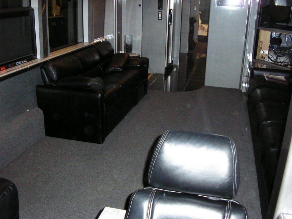 Prevost XL II Marathon Salon and Side Door Before New Granite Floor by Excalibur Coach - Floor - Prevost Motorhome - H3-45 - XL