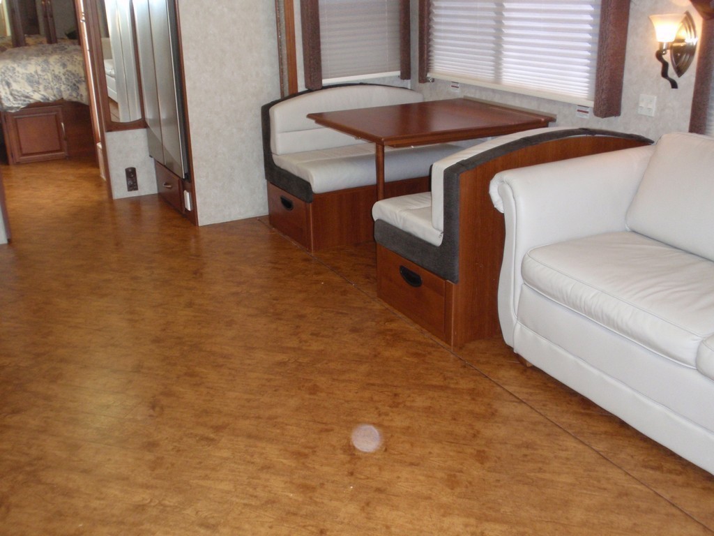 Fleetwood New Vinyl Planking in Galley by Excalibur Coach - Floor - Prevost Motorhome - H3-45 - XL- XLII - Marathon