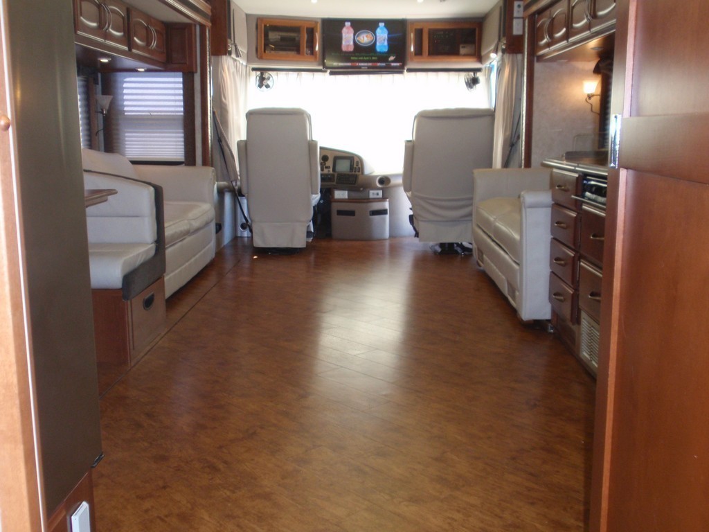 Fleetwood New Vinyl Planking throughout by Excalibur Coach - Floor - Prevost Motorhome - H3-45 - XL- XLII - Marathon