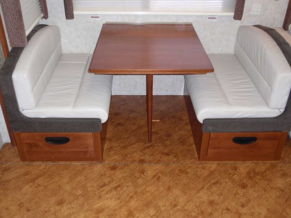 Monaco with New Vinyl Wood planking in galley by Excalibur Coach - Floor - Prevost Motorhome - H3-45 - XL - XLII - Marathon - Entertainer