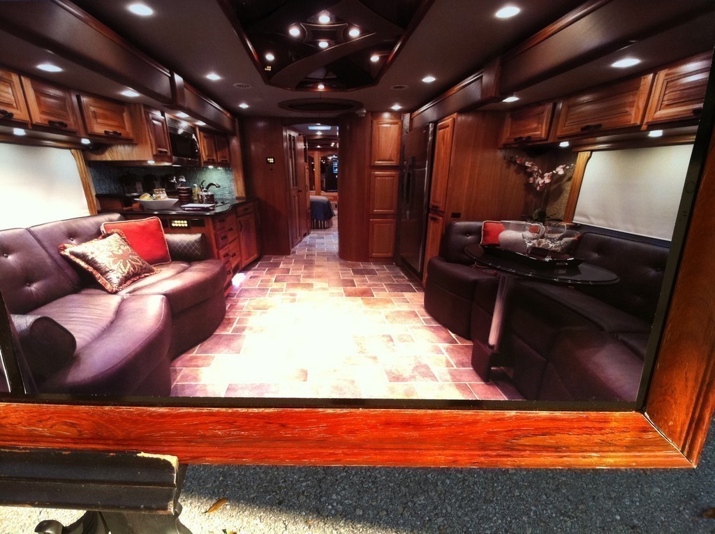 New Vinyl Flooring by Excalibur Coach - Floor - Prevost Motorhome - H3-45 - XL - XLII - Marathon - Entertainer