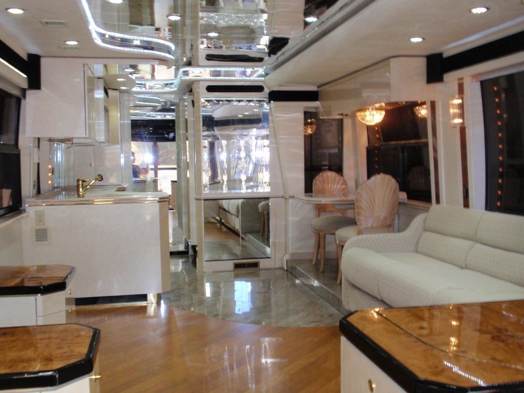 Prevost H3-45 Featherlite New Wood Floor by Excalibur Coach - Floor - Prevost Motorhome - H3-45 - XL- XLII - Marathon - Entertainer