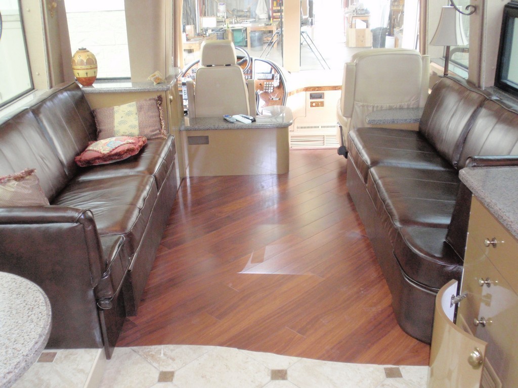 Prevost XL II Country Coach new vinyl flooring by Excalibur Coach - Floor - Prevost Motorhome - H3-45 - XL - XLII - Marathon
