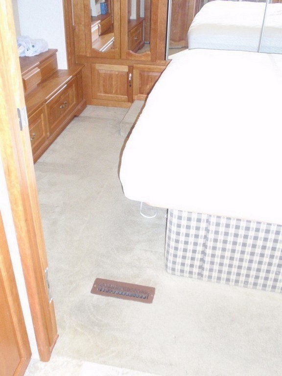 Monaco bedroom before new porcelin flooring