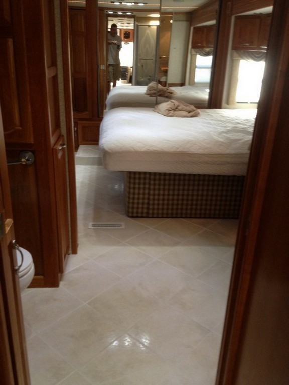 Prevost Monaco - Stateroom with new porcelin floor by Excalibur Coach - Prevost Motorhome H3-45 - XL - XLII - Entertainer - Class A
