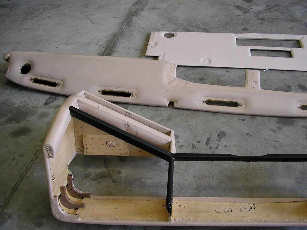 Prevost Motorhome Class A - Dash panels out of coach before new upholstery by Excalibur Coach