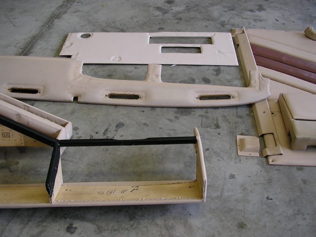 Prevost Motorhome Class A - Dash panels out of coach before new upholstery by Excalibur Coach