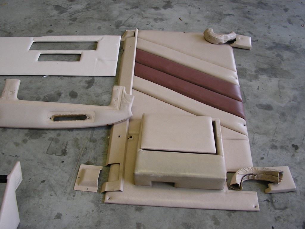 Prevost Motorhome Class A - Dash & entry panels out of coach before new upholstery by Excalibur Coach