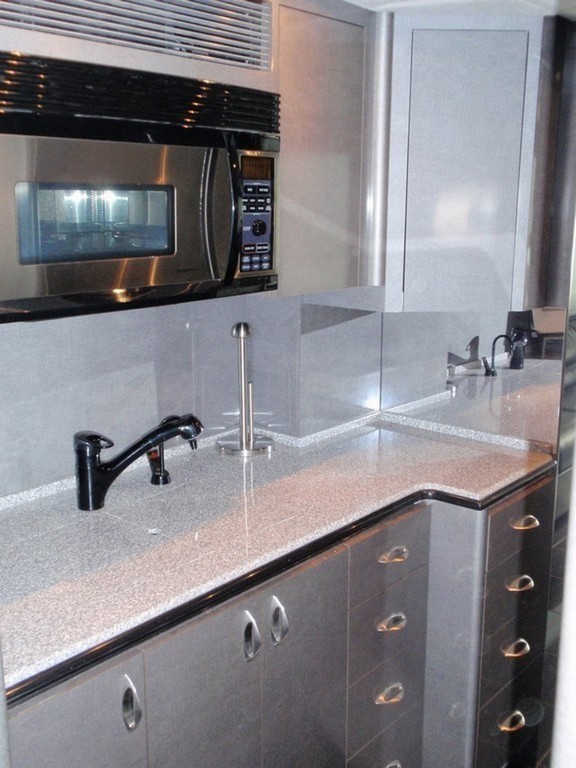 Prevost XL II Galley made larger by Excalibur Coach. Also Motorhome, Class A, H3-45