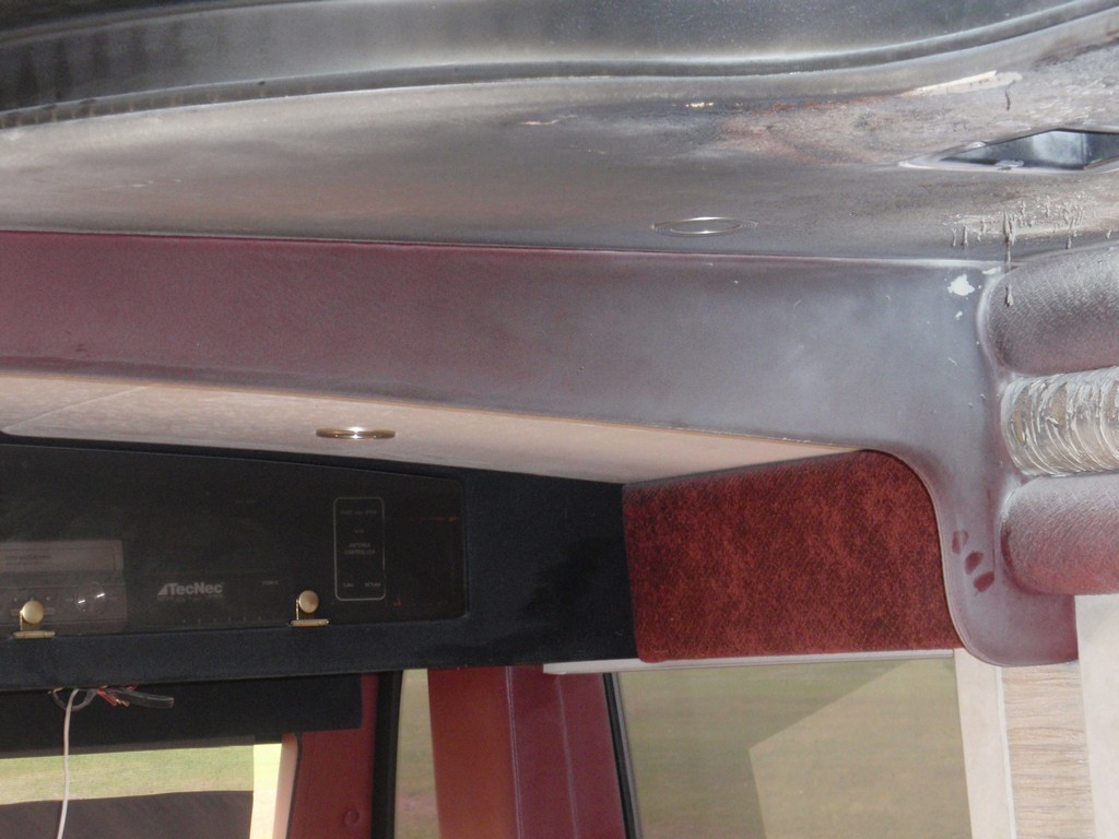 Prevost H3-45 Burn Job before repairs