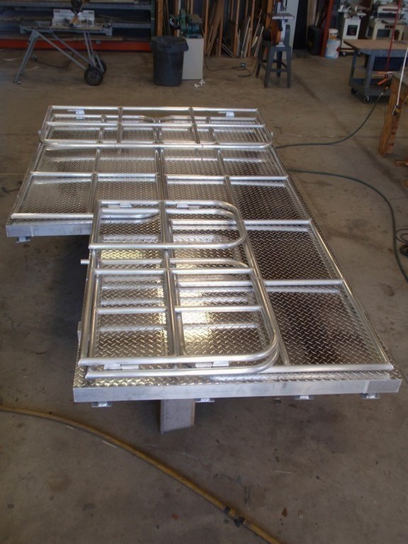 Prevost, H3-45, Motorhome -Observation deck frame & rails folded down by Excalibur Coach