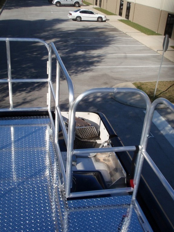 Prevost, H3-45, Motorhome -Observation deck on coach around exhaust by Excalibur Coach