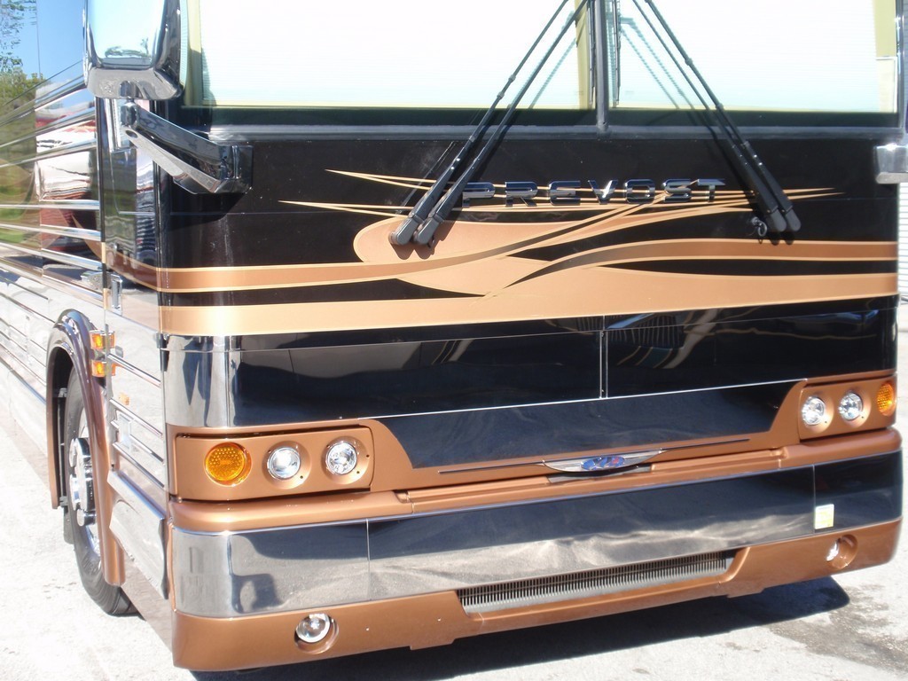 Prevost XL II Excalibur Coach Front Headlight Upgraded