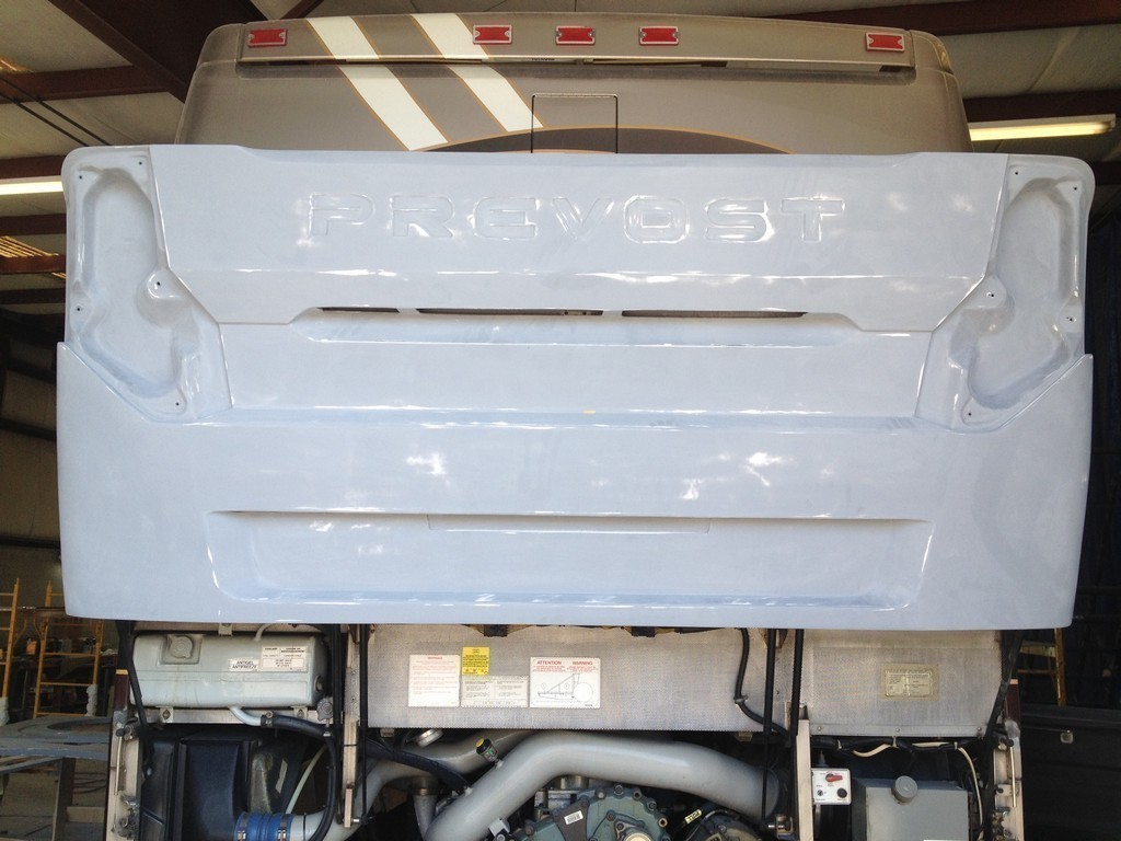 Prevost H3-45 2012 Excalibur Coach Rear Upgrade - rear cap