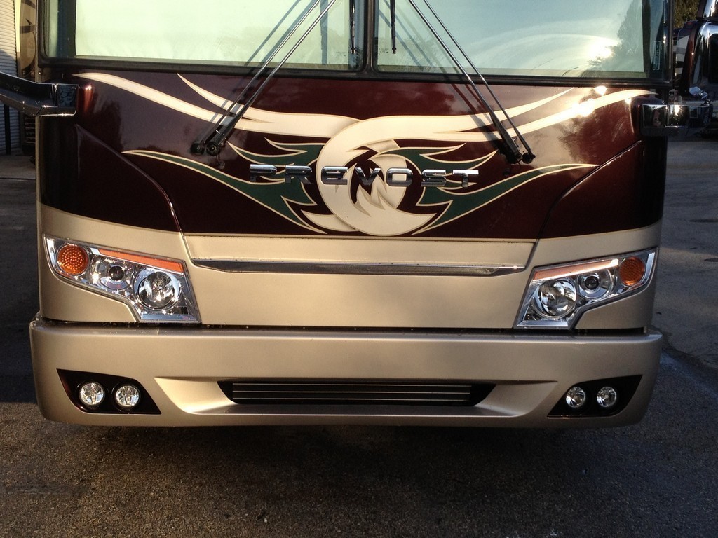 Prevost H3-45 2002 After Excalibur Coach 2012 Facelift Close up picture