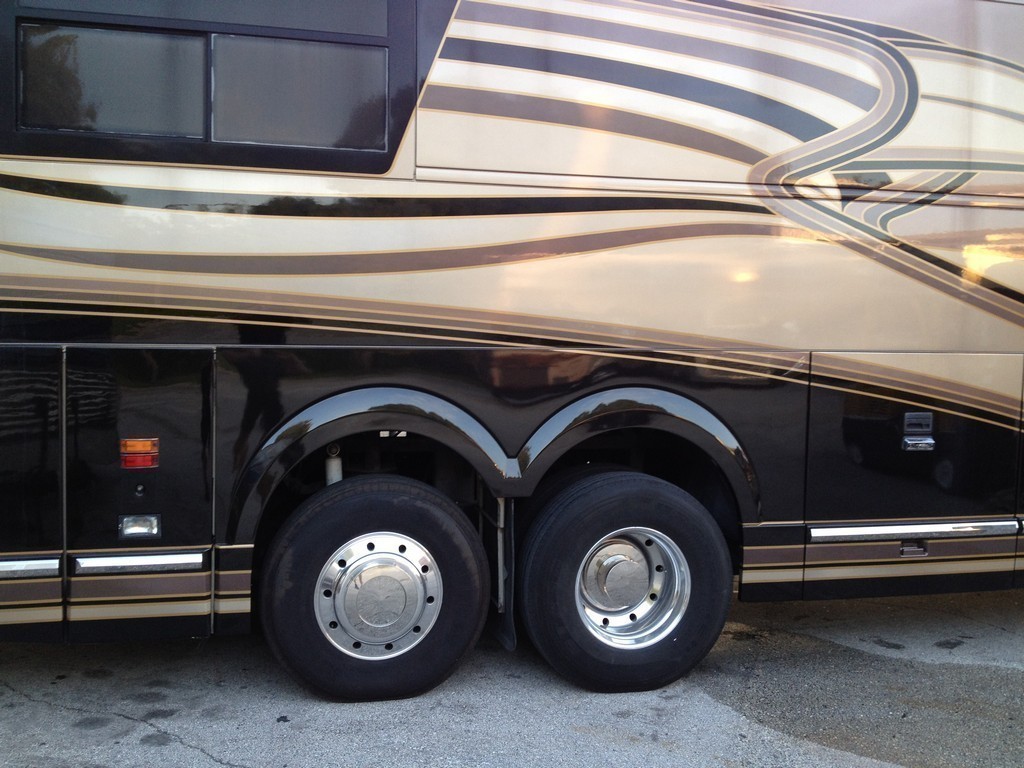 Prevost H3-45 RH Drive Fender Upgraded by Excalibur Coach