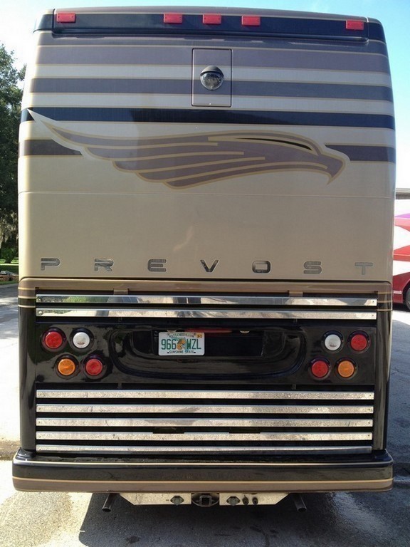 Prevost H3-45 Rear Upgrade 2005 Engine door by Excalibur Coach
