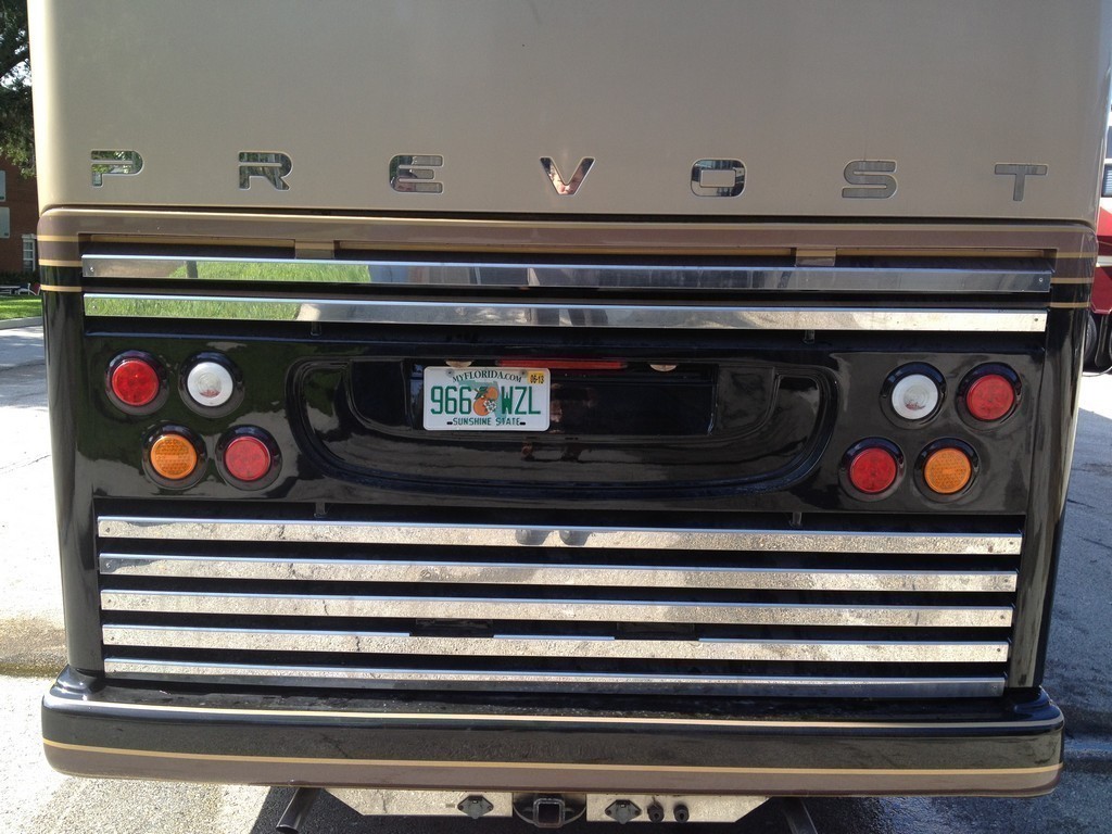 Prevost H3-45 Rear Upgrade 2005 Engine door by Excalibur Coach